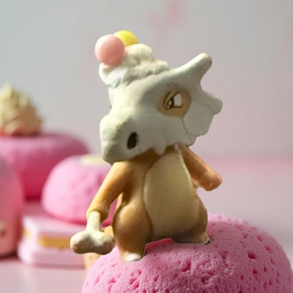 WCT Other - 2019 WCT Pokémon Birthday Celebration Cubone Cake Topper Figure OOAK B10